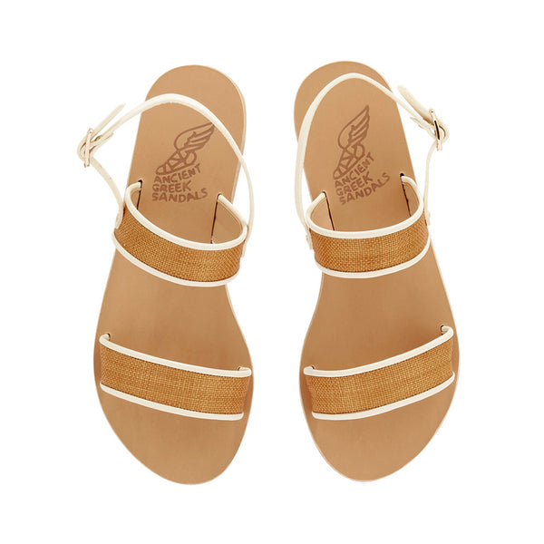 Ancient Greek Sandals Clio BRUCIATO/OFF WHITE