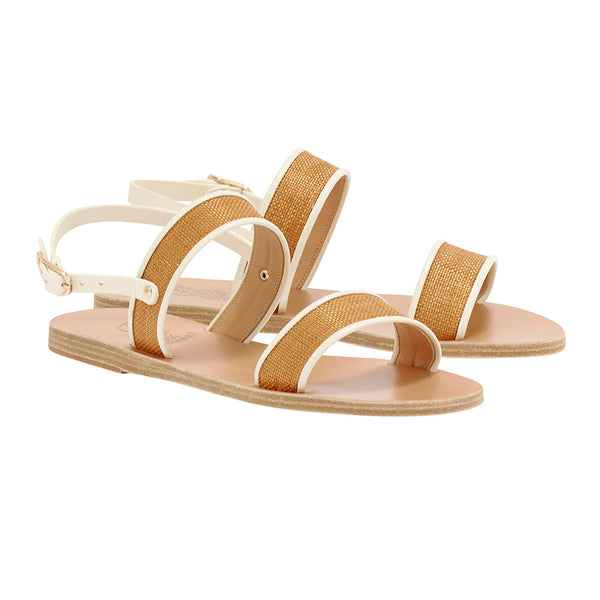 Ancient Greek Sandals Clio BRUCIATO/OFF WHITE