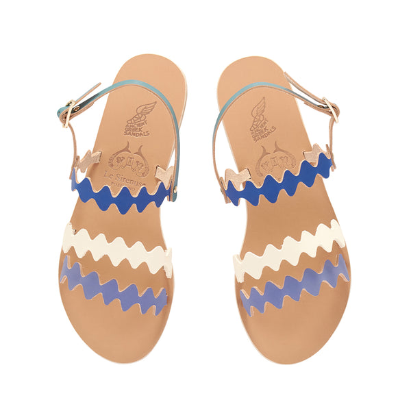 Ancient Greek Sandals Clio Onda BLUE MIX