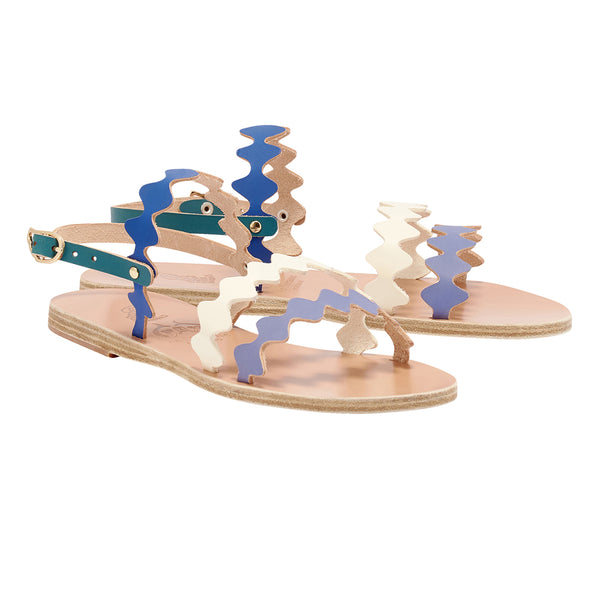 Ancient Greek Sandals Clio Onda BLUE MIX