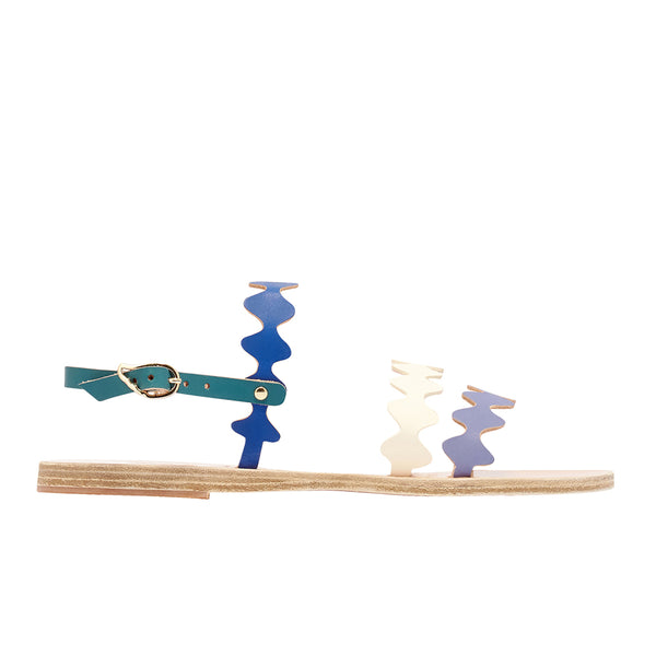 ancient greek sandals Clio onda BLUE MIX