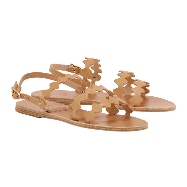 Ancient Greek Sandals Clio Onda Natural