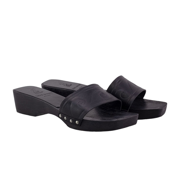 Ancient Greek Sandals Clog Wave Black
