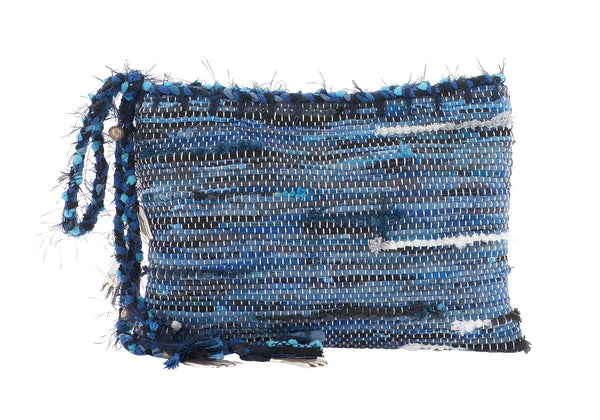 ancient greek sandals Clotho clutch Blue