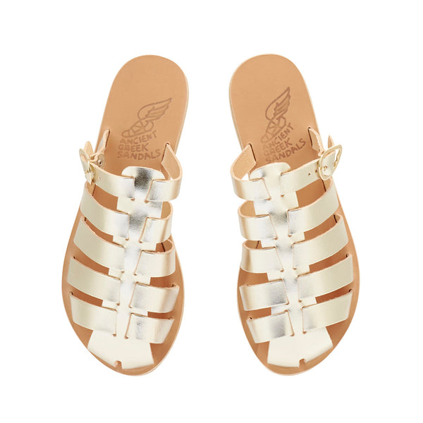 Ancient Greek Sandals Cosmia Platinum