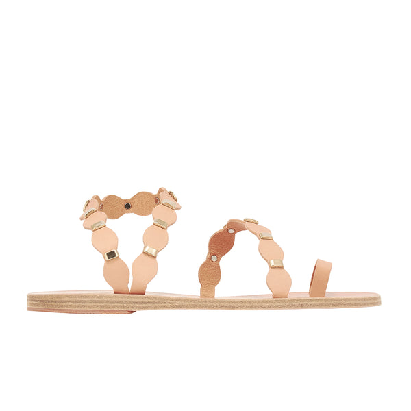 ancient greek sandals Dame d'auxerre Natural / Gold