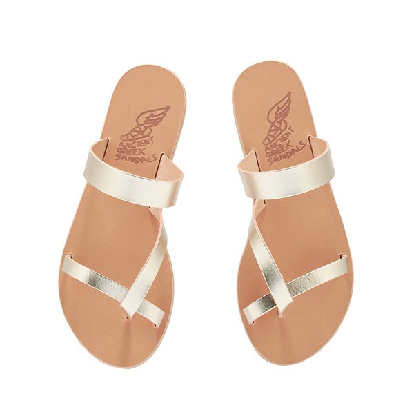 Ancient Greek Sandals Daphnae Platinum