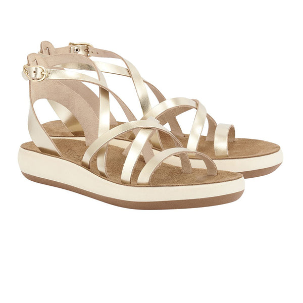 Ancient Greek Sandals Delia Comfort Platinum