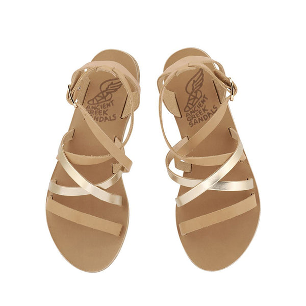 Ancient Greek Sandals Delia Natural / Platinum