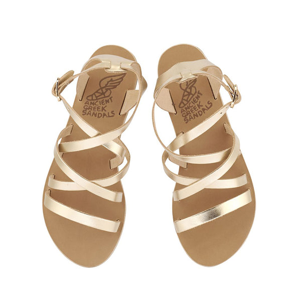 Ancient Greek Sandals Delia Platinum