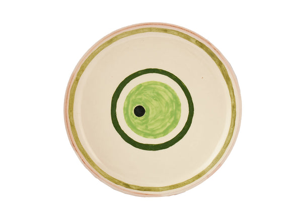 ancient greek sandals Desert plate Green