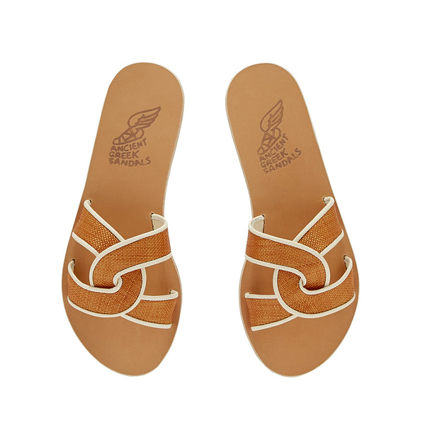 Ancient Greek Sandals Desmos BRUCIATO/OFF WHITE