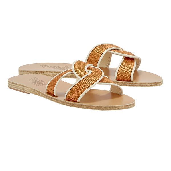Ancient Greek Sandals Desmos BRUCIATO/OFF WHITE