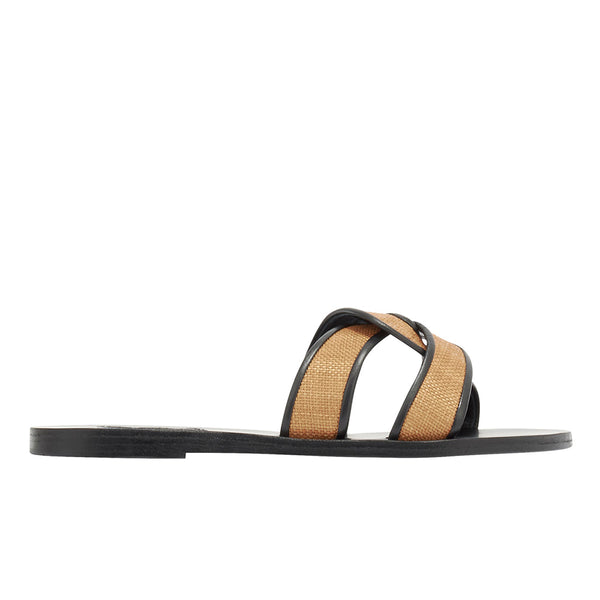 ancient greek sandals Desmos Cognac / Black