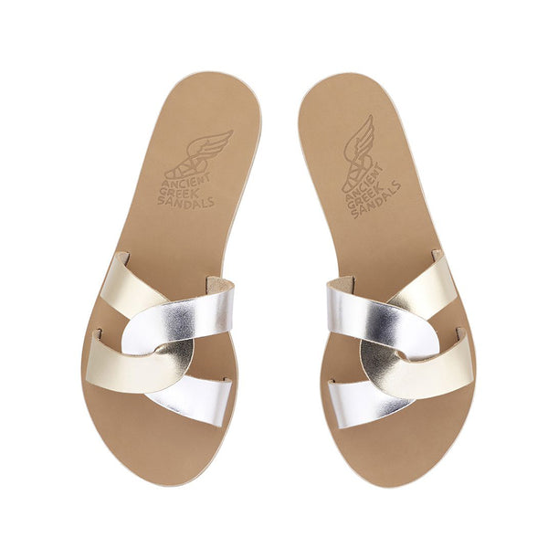 Ancient Greek Sandals Desmos Platinum / Silver