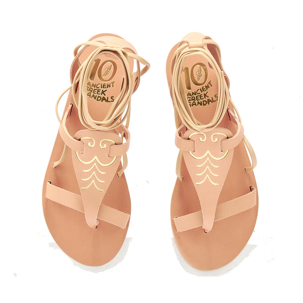 Ancient Greek Sandals Diana Of Versailles Natural