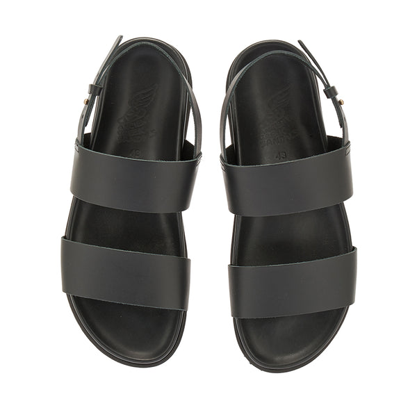 Ancient Greek Sandals Dimos Black