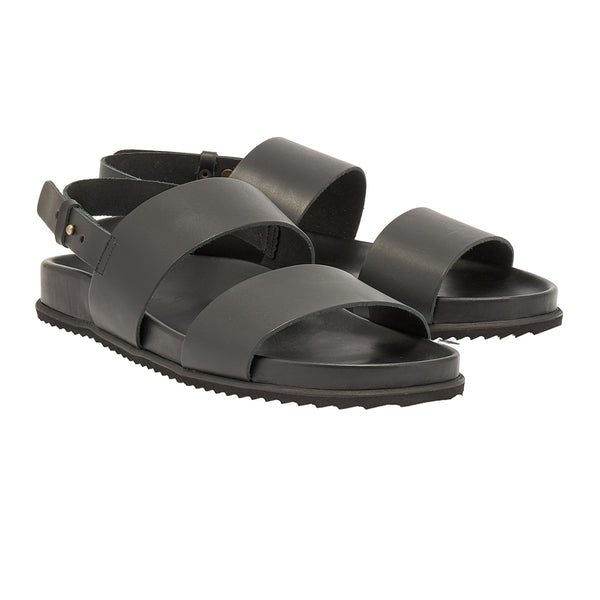Ancient Greek Sandals Dimos Black