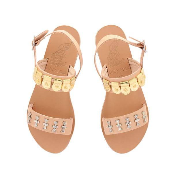 Ancient Greek Sandals Dinami Elements Natural