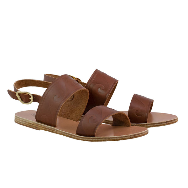 Ancient Greek Sandals Dinami Wave Chestnut