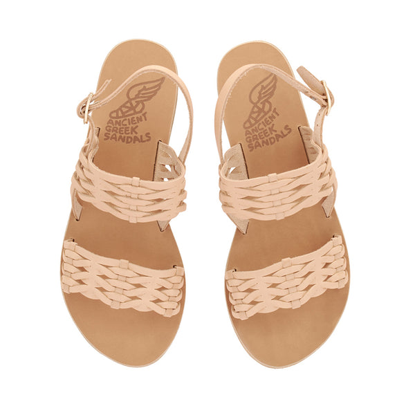 Ancient Greek Sandals Dinami Woven Natural