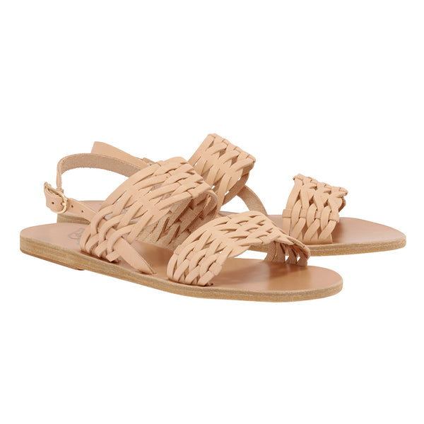 Ancient Greek Sandals Dinami Woven Natural