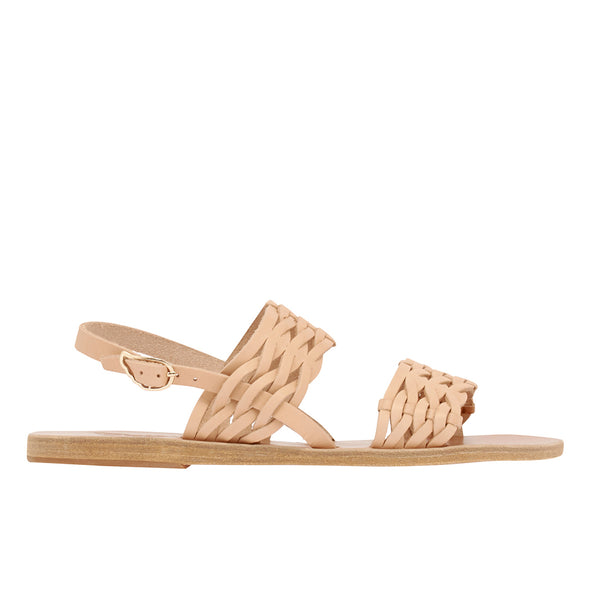ancient greek sandals Dinami woven Natural