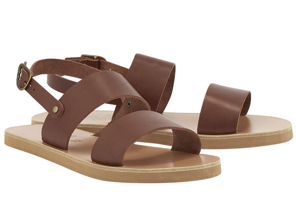 Ancient Greek Sandals Dinatos Chestnut