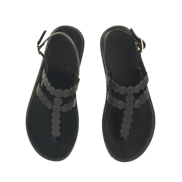 Ancient Greek Sandals Dryad Black