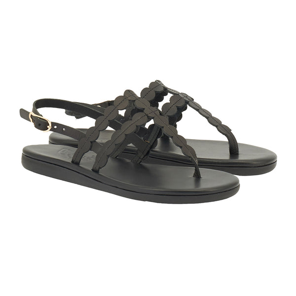 Ancient Greek Sandals Dryad Black