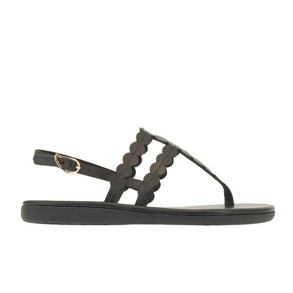 ancient greek sandals Dryad Black