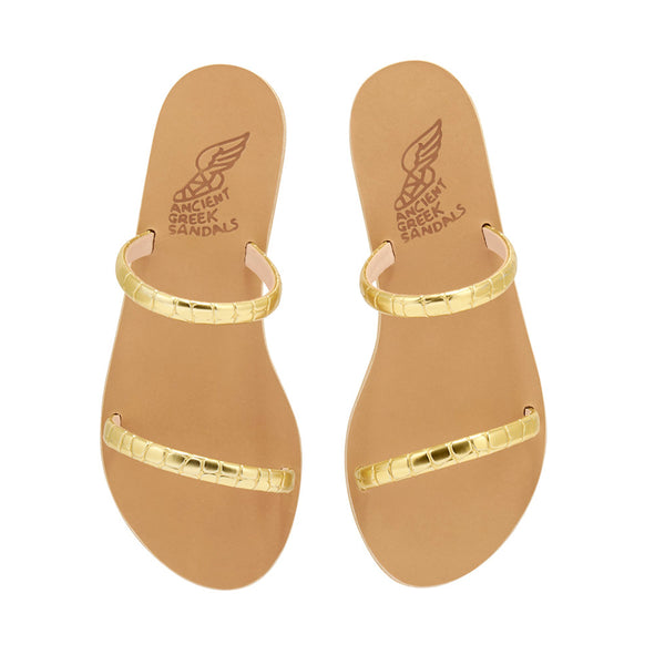 Ancient Greek Sandals Echidna Metallic Gold