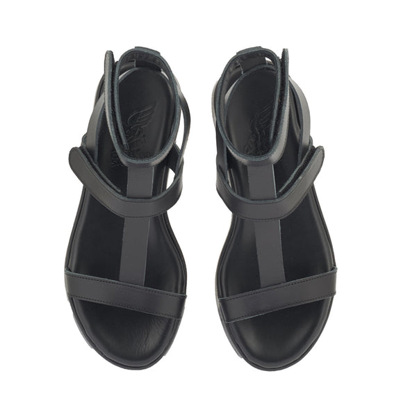 Ancient Greek Sandals Efrosini Black