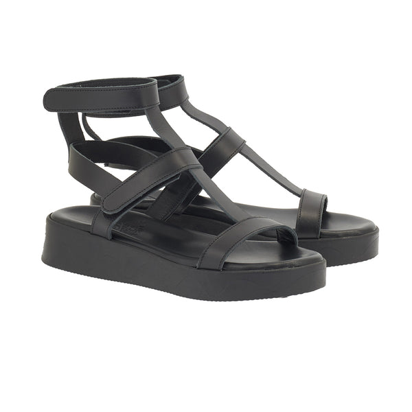 Ancient Greek Sandals Efrosini Black