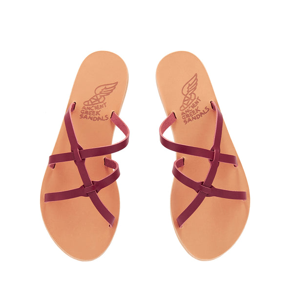 Ancient Greek Sandals Egopi Cherry