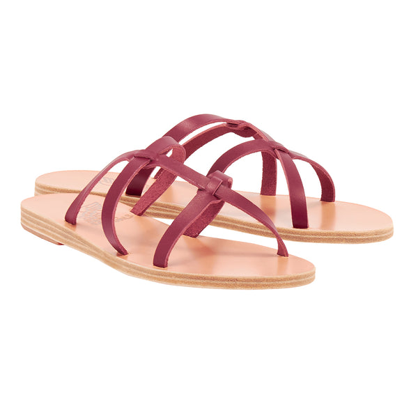Ancient Greek Sandals Egopi Cherry