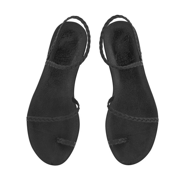 Ancient Greek Sandals Eleftheria Black