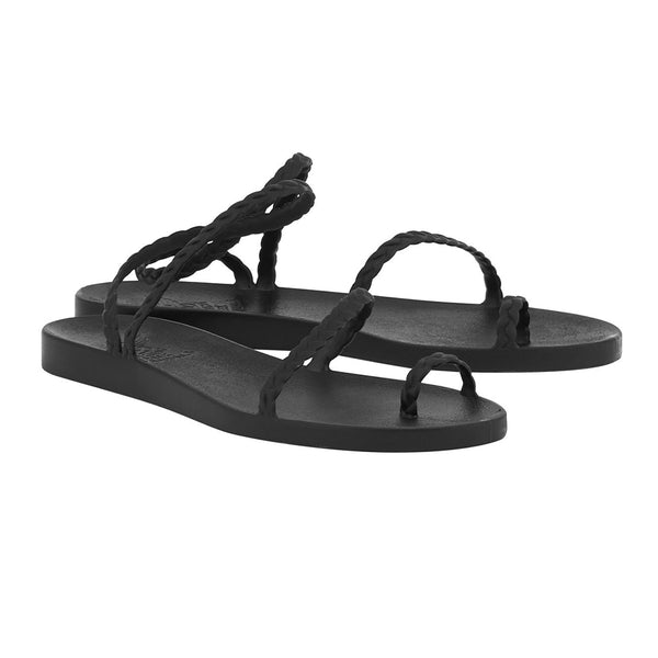 Ancient Greek Sandals Eleftheria Black