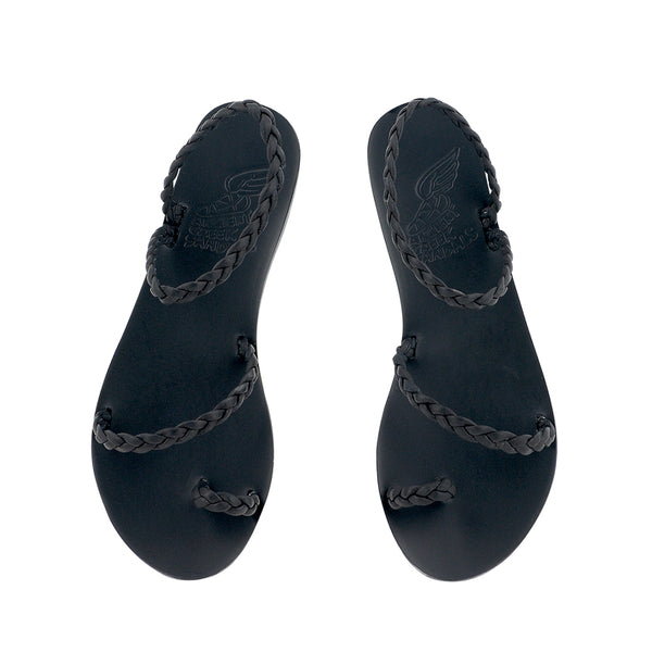Ancient Greek Sandals Eleftheria Black