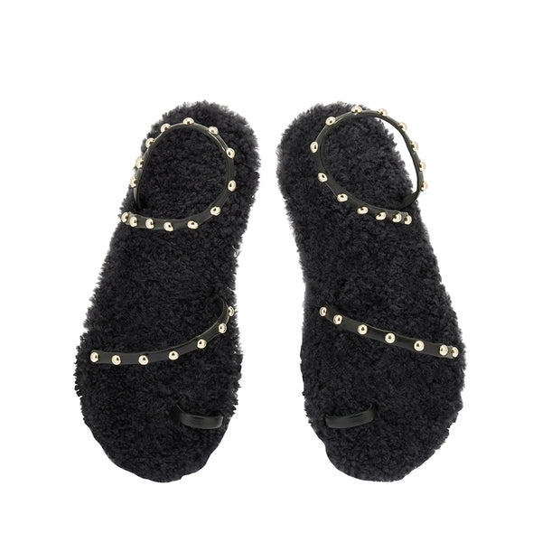 Ancient Greek Sandals Eleftheria Black