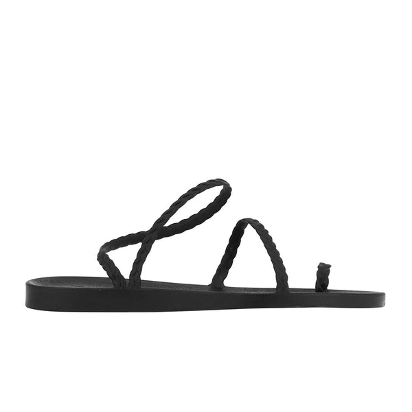 ancient greek sandals Eleftheria Black