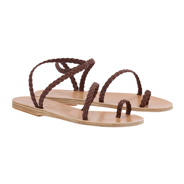 Ancient Greek Sandals Eleftheria Chestnut