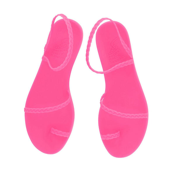 Ancient Greek Sandals Eleftheria Fluo Fuchsia