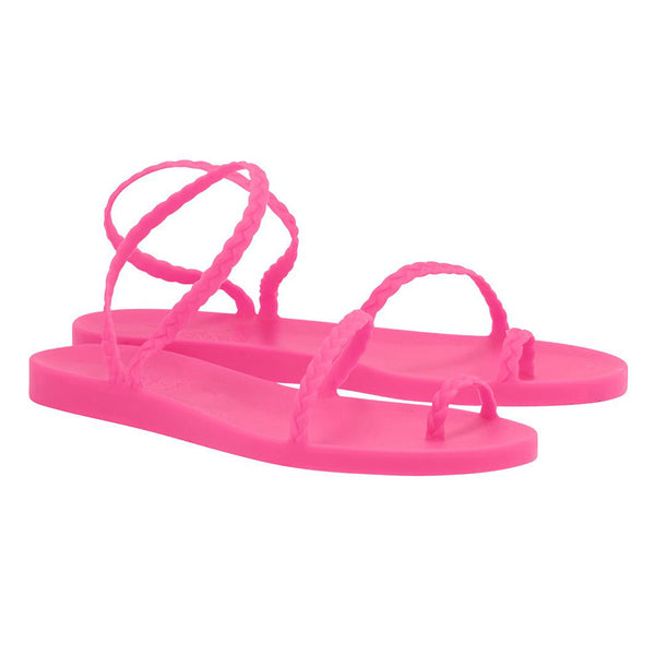 Ancient Greek Sandals Eleftheria Fluo Fuchsia
