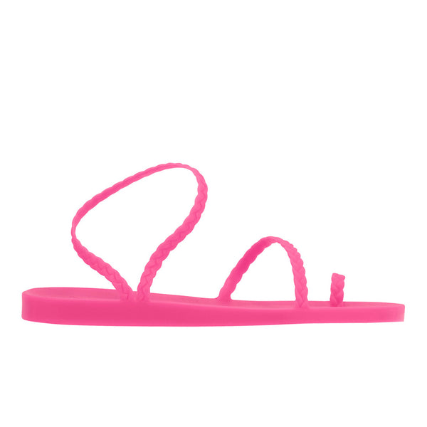 ancient greek sandals Eleftheria Fluo Fuchsia