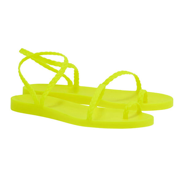 Ancient Greek Sandals Eleftheria Fluo Yellow