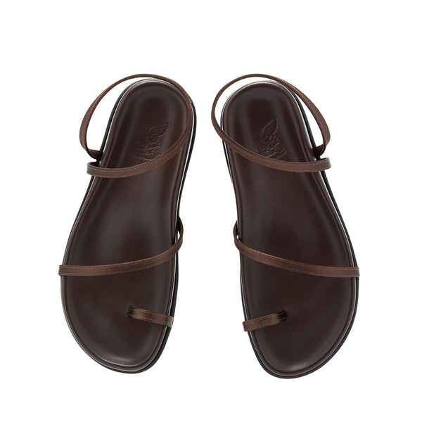 Ancient Greek Sandals Eleftheria Footbed Brown
