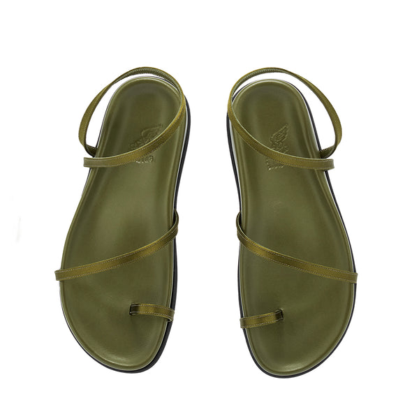 Ancient Greek Sandals Eleftheria Footbed Khaki