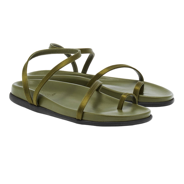 Ancient Greek Sandals Eleftheria Footbed Khaki