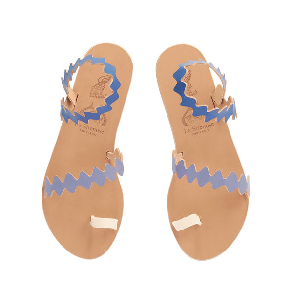 Ancient Greek Sandals Eleftheria Onda BLUE MIX